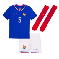 Fotbalové Dres Francie Jules Kounde #5 Dětské Domácí ME 2024 Krátký Rukáv (+ trenýrky)